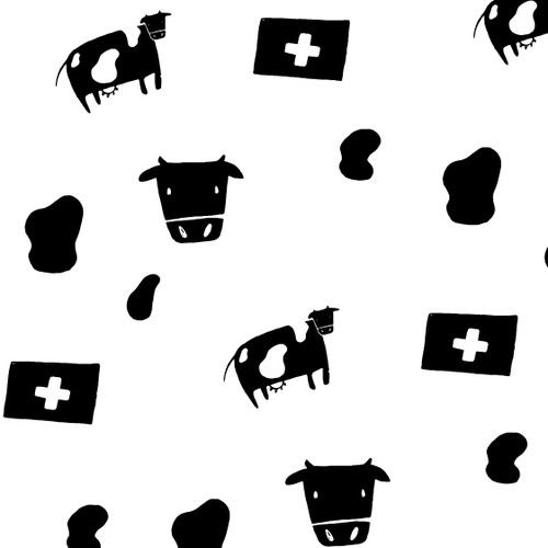 Cow design with the title 'Moo pattern'