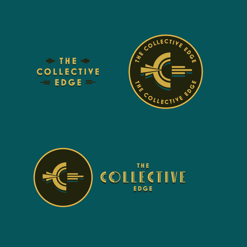 Professional brand with the title 'The Collective Edge – Brand Identity & Logo System'