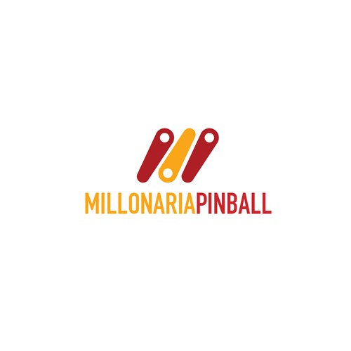 Pinball logo with the title 'Millonaria pinball'
