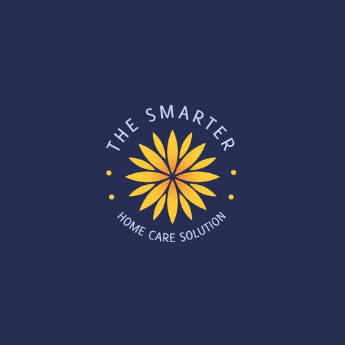 Sunflower design with the title 'The SMARTER Home Care Solution'