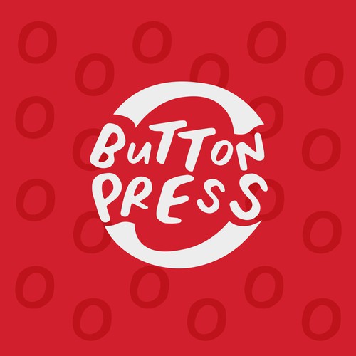 Button logo with the title 'Button Press logo design'