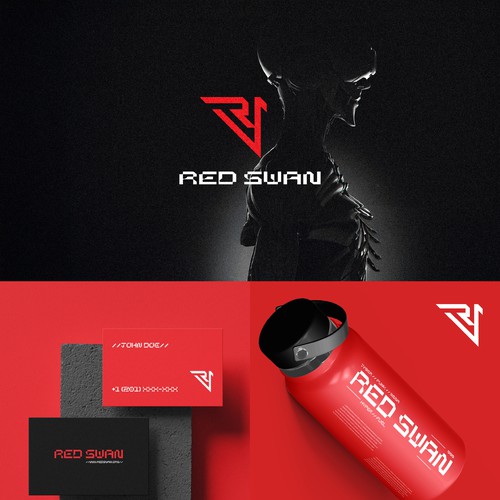 Edgy brand with the title 'Monogram For Red Swan'