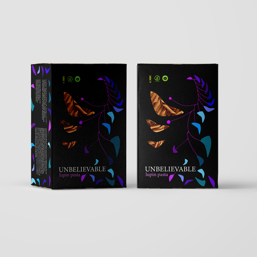Contemporary packaging with the title 'Pasta box design entry'