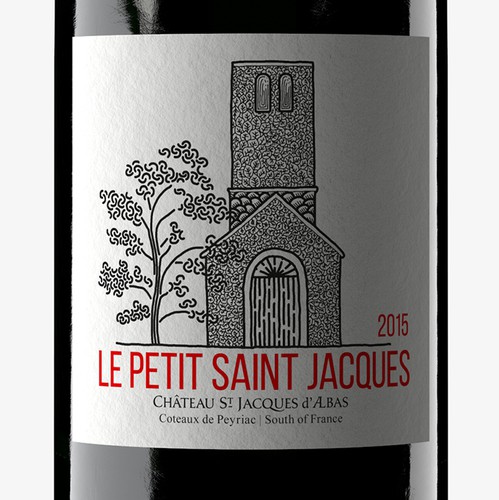 Elegant label with the title 'Eye catching and elegant wine label'