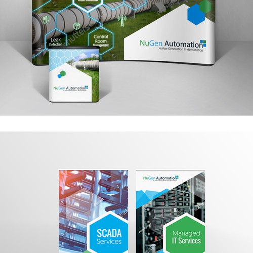 Hexagon design with the title 'Hexagonic designs for nugen automation'