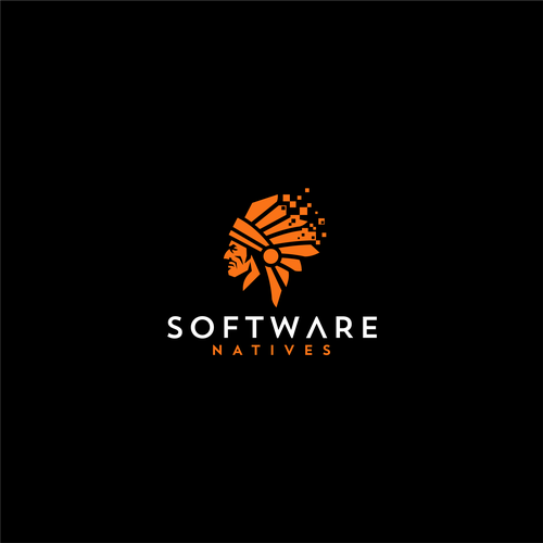 American Indian design with the title 'Logo for Software Natives'