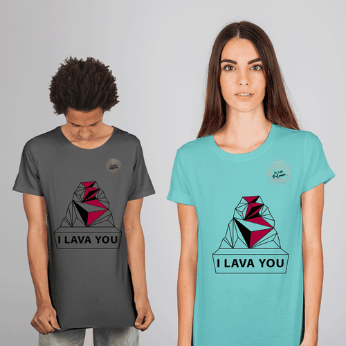 Geometric t-shirt with the title 'Geometric design'