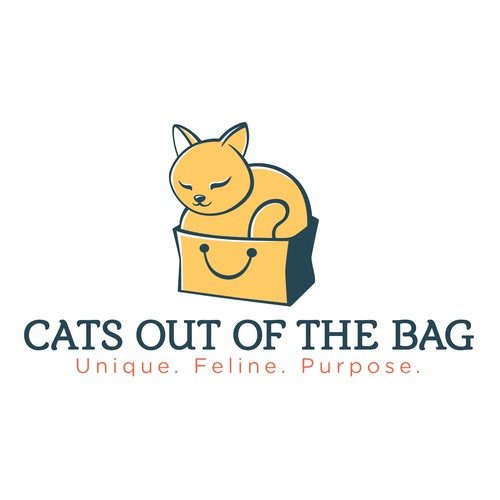 Bag logo with the title 'Logo design'