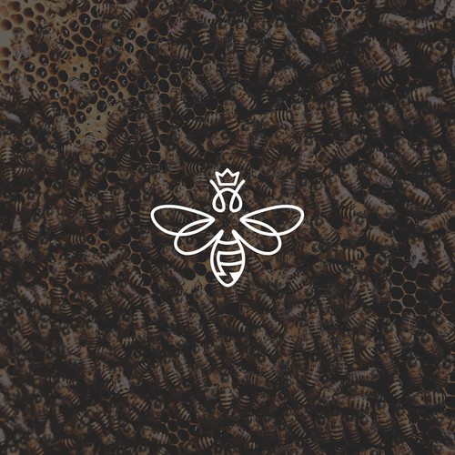 Plantation logo with the title 'Bee farm mark'