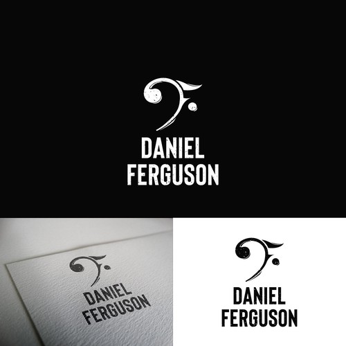 Music production logo with the title 'DANIEL FERGUSON'