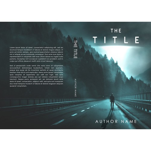 Horror book cover with the title 'UFO book cover'