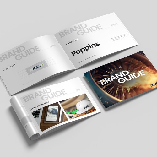 Airplane brand with the title 'Logo and Brand Guide Design'