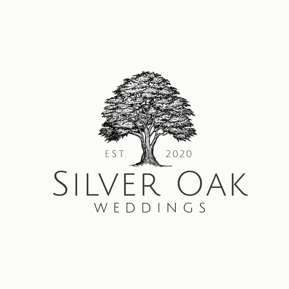 Engraving logo with the title 'Silver Oak'