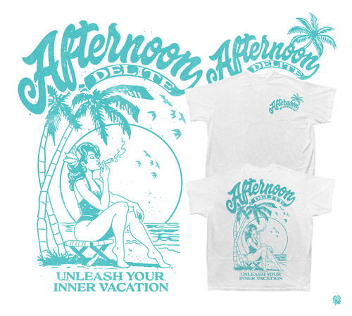 Old school t-shirt with the title 'Afternoon Delite '