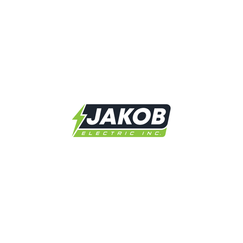 Construction company logo with the title 'JAKOB ELECTRIC INC'
