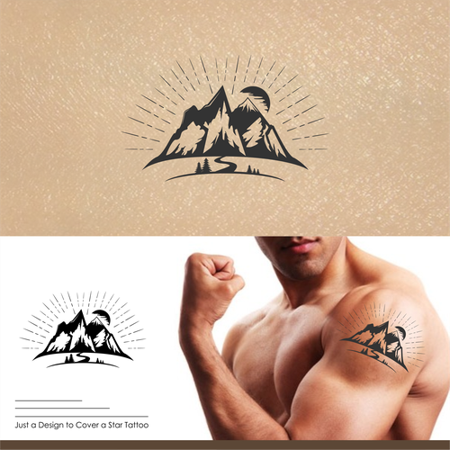 Sunrise logo with the title 'Line Art Tattoo Cover Up'