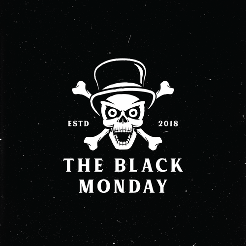 Steampunk logo with the title 'concept logo for the black monday'