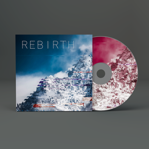 Mountain artwork with the title 'Album cover'