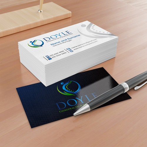 Chiropractic design with the title 'Doyle business card'