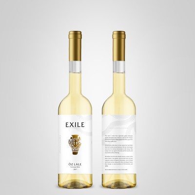 Exile wine label design