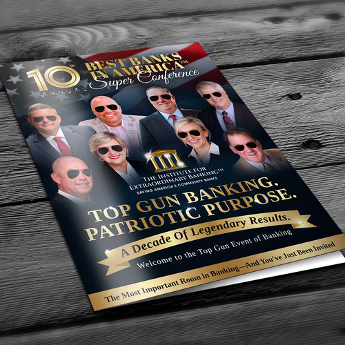 Catalogue design with the title 'Institute for Extraordinary Banking™'