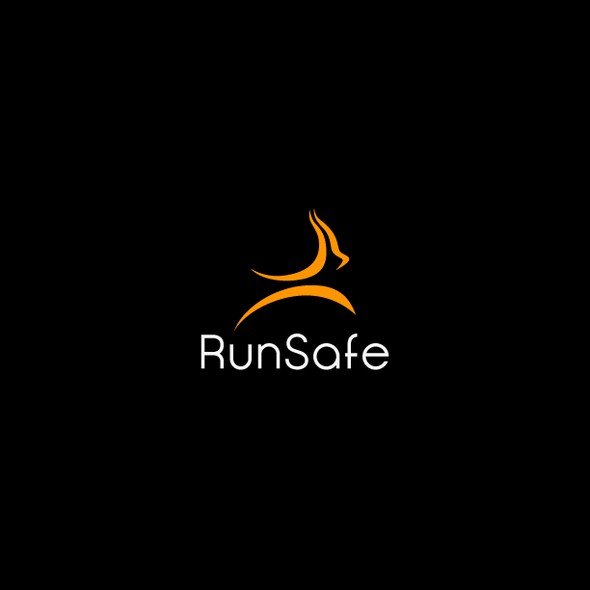 Running logo with the title 'Logo Design for RunSafe'