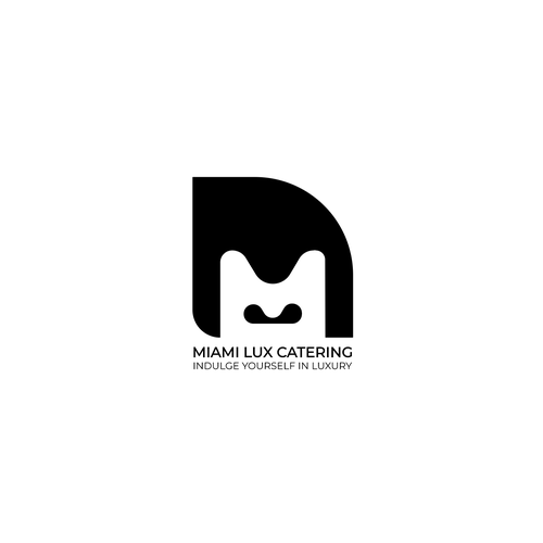 Miami design with the title 'Miami Lux Catering'