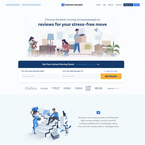 Digital website with the title 'Concept Move Digital Solution'