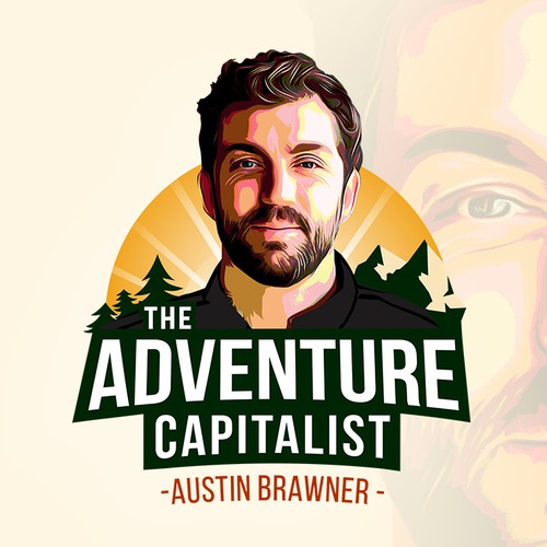 Podcast design with the title 'Podcast logo '