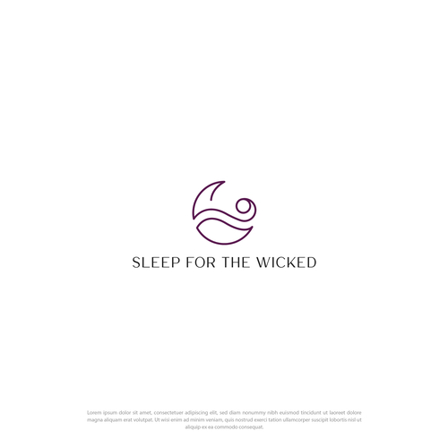 Sleep logo with the title 'This Logo Sold For My Beloved Client'