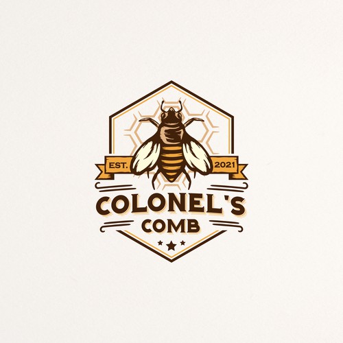 Beehive design with the title 'Beekeeper Logo Design'