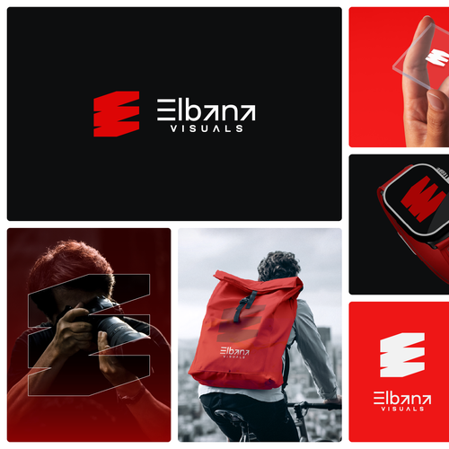 Photography brand with the title 'Elbana Visuals Logo'