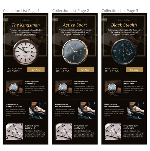 Watch design with the title 'Luxury Watch template design and development'