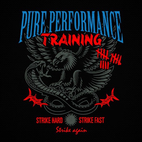 Tattoo t-shirt with the title 'Pure Performance Training'