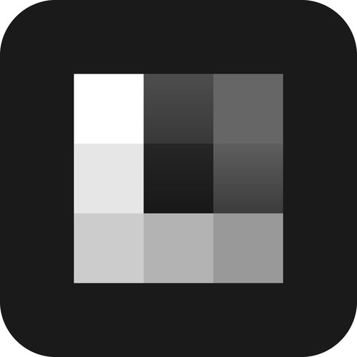 Cube design with the title 'Icon for hardware called The Cube.'