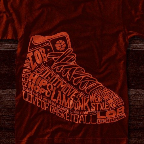 Basketball design with the title 'Bakset Ball Lovers'