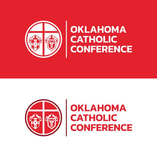 Catholic design with the title 'Oklahoma catholic conference'