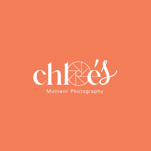 Photo studio design with the title 'Chloe's Moment Photography'