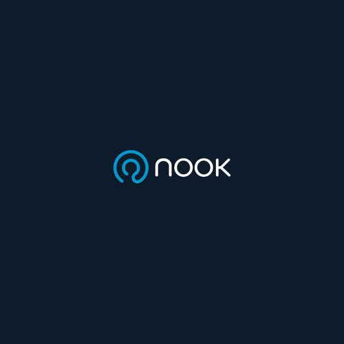 Circle logo with the title 'Logo for Nook, A software house that creates slick, sexy apps for business'