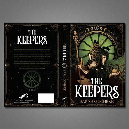 Colorful design with the title 'Book cover illustration'