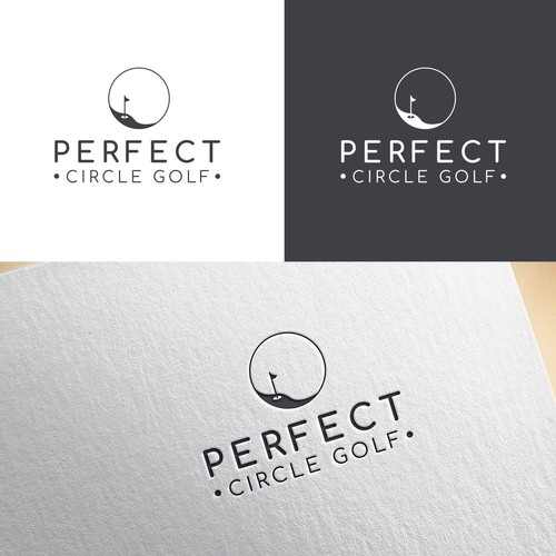 Golf club logo with the title 'Perfect Circle Golf'