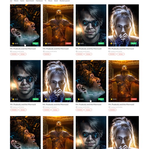 Gallery website with the title 'Gallery'