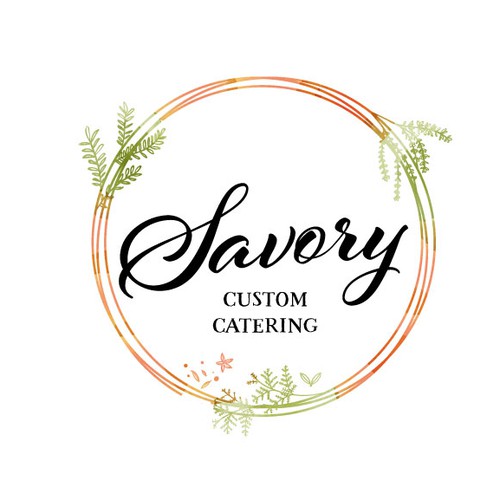 Herbal logo with the title 'Clever, Modern, Simple & Elegant Design For A Catering Company'