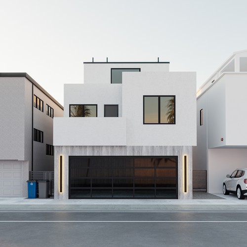 Exterior design with the title 'Beach House'