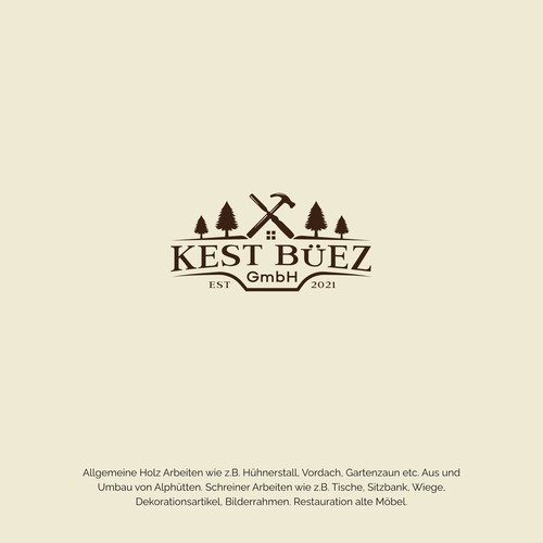 Carpentry design with the title 'Logo for a perfectionist carpenter'