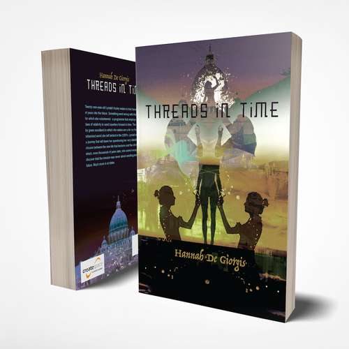 Time travel design with the title 'Time travel story book cover '