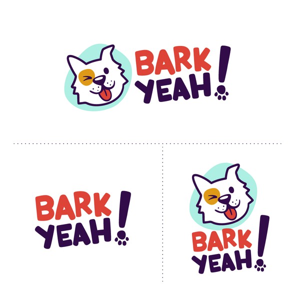 Pet logo with the title 'Logo for Bark Yeah!'