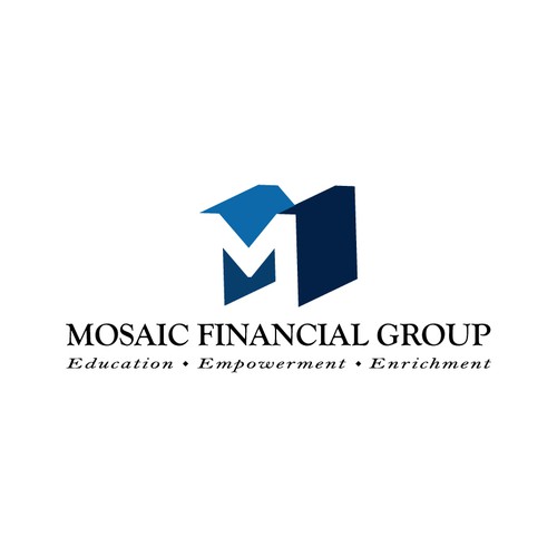 Mosaic logo with the title 'Logo for finance company'