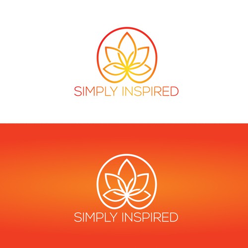 Motivational logo with the title 'Simply Inspired Logo'