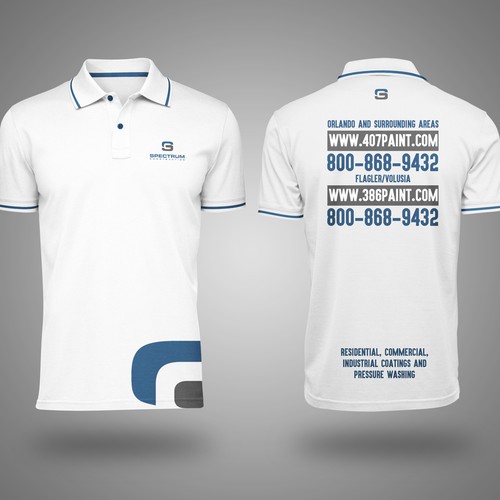 Polo design with the title 'Polo T shirt for Spectrum '